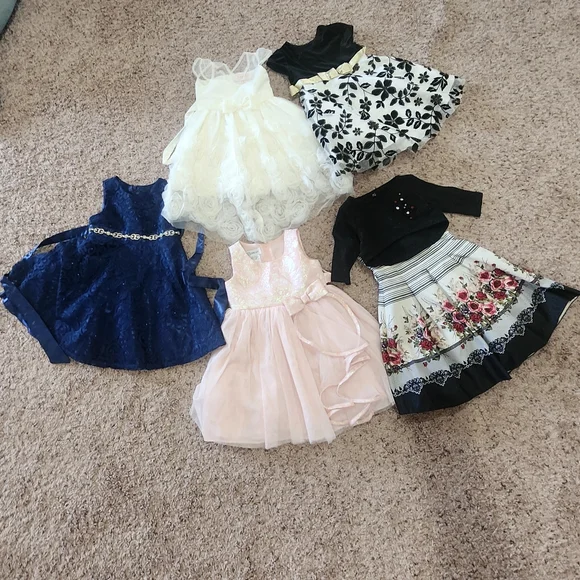 American Princess Navy Blue Lace Dress - Picture 1 of 12